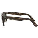RAY-BAN Stripped Brow Bar Wayfarer Sunglasses (Br)