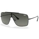 Ray-Ban Wings II Retro 90s Wrap Round Sunglasses in Black RB3697 00211 35