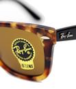 Ray-Ban 0RB2140 Havana Spot Wayfarer Sunglasses