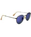 Ray-Ban RB3447 Blue Mirror Lens Round Sunglasses