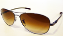Ray-Ban Tech Carbon Fibre Retro Sunglasses (Brown)