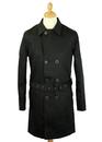 REALM & EMPIRE Retro Mod Officer Trench Coat (Bl)