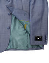 Retro Mod Mohair Blend 3 Button Suit Jacket BLUE