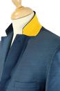 Retro 60s Mod 2 Button Tailored Suit Jacket TEAL