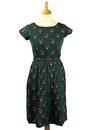 Foxy Retro 1950s Vintage Summer Tea Dress