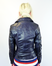 Rebecca - Retro 70s Indie Leather Biker Jacket (N)