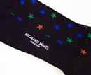+RICHARD JAMES Retro Psychedelic Stars Mod Socks