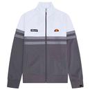 Rimini Retro 80s Funnel Neck Track Jacket in Grey by Ellesse SHR00892