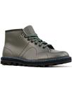 Retro 60s smooth leather revival Monkey boots grey