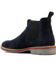 Retro 1960s Mod Suede Tipped Colour Chelsea Boots