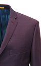 Mens Retro Sixties Mohair Mod Suit in Burgundy