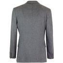 Men's Mod Donegal 2 Button Suit Jacket (Charcoal)