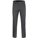Mod Tailored Slim Donegal Suit Trousers (Charcoal)