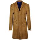 Scottie Mod Four Colour Check Dress Coat (Gold)