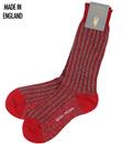 + Larkhall SCOTT-NICHOL Retro Textured Rib Socks