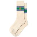 Scott Nichol Harlow Collegiate Sports Stripe Socks in Cream YS4078 04