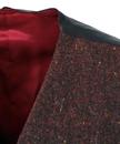 Retro 60s Mod V-Neck 5 Button Donegal Waistcoat