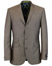Retro 60s Mod 3 Button Mohair Tonic Suit Jacket