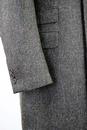 Retro 60s Mod Velvet Collar 3/4 Length Wool Coat