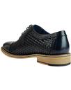 Gabriel SERGIO DULETTI Mod Weave Brogue Shoes NAVY