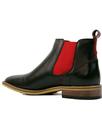 Lenny SERGIO DULETTI Mod Red Gusset Chelsea Boots