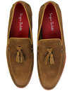 Rene SERGIO DULETTI Mod Leather Tassel Loafers TAN