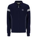 Sergio Tacchini Armando Track Top in Maritime Blue/White STM12134 241 