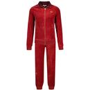 Sergio Tacchini Court Velour 80s Tracksuit in Red