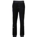 Sergio Tacchini Court Velour Retro 80s Track Pants in Black