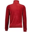 Sergio Tacchini Court Velour 80s Tracksuit in Red