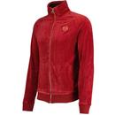 Sergio Tacchini Court Velour 80s Tracksuit in Red