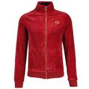 Sergio Tacchini Court Velour 80s Tracksuit in Red