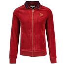 Sergio Tacchini Court Velour 80s Tracksuit in Red