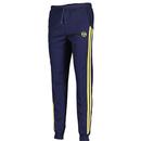 Sergio Tacchini Damarindo Track Pants in Maritime Blue and Lemon Drop