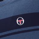 Denim Masters Sergio Tacchini 80s Chest Stripe Tee