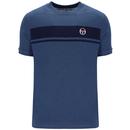 Sergio Tacchini Denim Masters T-Shirt in Mid Denim Blue STM12156 255