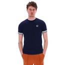 Iceberg Sergio Tacchini Stripe Cuff Tee Maritime
