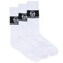 Sergio Tacchini Kroos 3 Pack Socks in White and Black STA16402 118