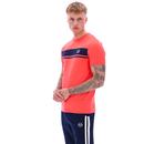 Master Sergio Tacchini Block Stripe Ringer Tee D