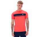 Master Sergio Tacchini Block Stripe Ringer Tee D