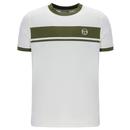 Master Sergio Tacchini Block Stripe Ringer Tee G/S