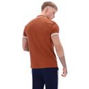 Iceberg Sergio Tacchini Cuff Stripe 1/4 Zip Polo M
