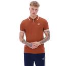 Iceberg Sergio Tacchini Cuff Stripe 1/4 Zip Polo M
