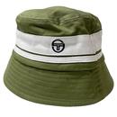 Sergio Tacchini Newsford Retro 90s Bucket Hat in Sphagnum