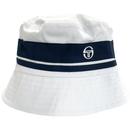 Sergio Tacchini Newsford Retro 90s Bucket Hat in White