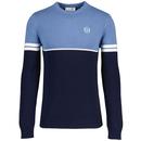 Orion Sergio Tacchini Colourblock Knitted Jumper in Coronet Blue