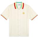 Sergio Tacchini Slice Button Through Polo Shirt Gardenia STM12123 1081