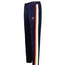 Sergio Tacchini Slice Velour Track Bottoms in Maritime Blue STM12163 2254