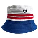 Sergio Tacchini Stonewoods Retro 90s Indie Bucket Hat in White/Strong Blue STA14015 032 