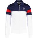 Tomme Sergio Tacchini Retro 80s Track Jacket in Maritime Blue STM16204